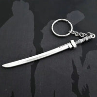 Zombie Katana Keychain - High - Quality Alloy Keychain with Sleek Katana Design - snake - label