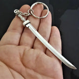 Zombie Katana Keychain - High - Quality Alloy Keychain with Sleek Katana Design - snake - label